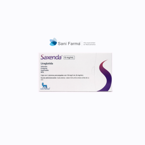 Diseño sin título (17) Saxenda 6 mg / 3 ml c/3 Plumas Prellenadas - Liraglutida