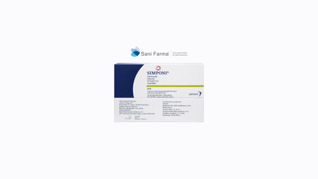 Simponi 50 mg / 0.5 mL Sol Inyectable - Golimumab