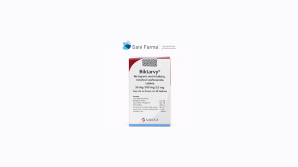 Diseño sin título (8) Biktarvy 50 mg / 200 mg /25 mg C/30 Tabletas - Bictegravir, Emtricitabina, Tenofovir