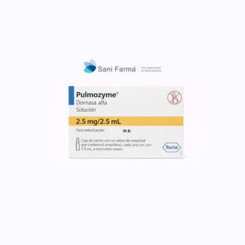 Pulmozyme 2.5 mg / ML C/6 Ampolletas - Alfa Dornasa