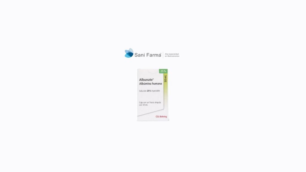 Albunate 25% 12.5 g / 50 ml - Seroalbúmina Humana