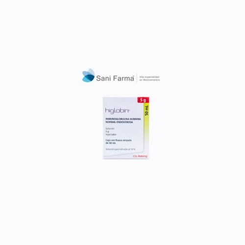Imagen (30) Higlobin 5 gr / 50 ml Sol Inyectable - Inmonuglobulina humana normal