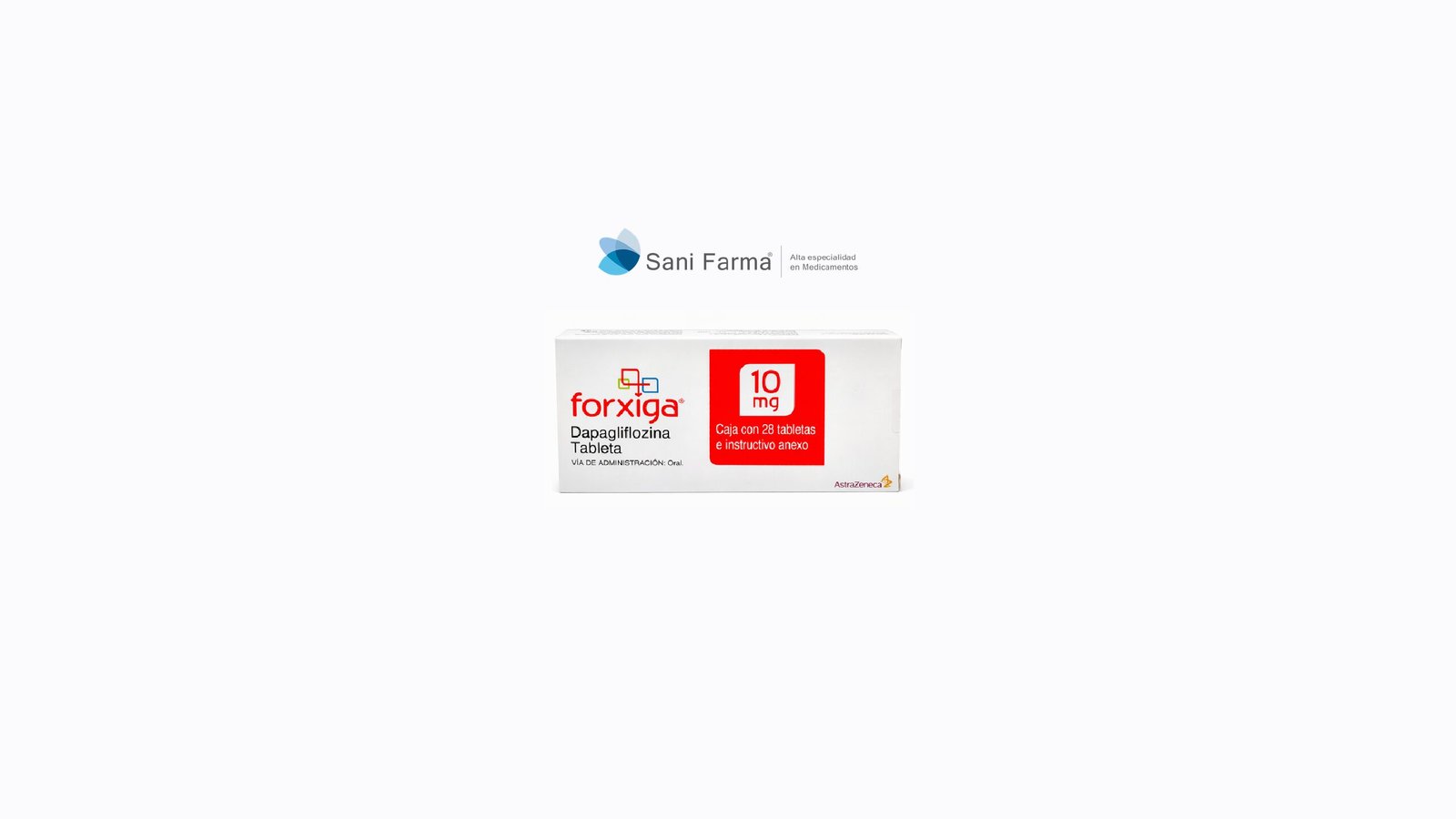 Forxiga 10 mg C/28 Tabletas - Dapagliflozina