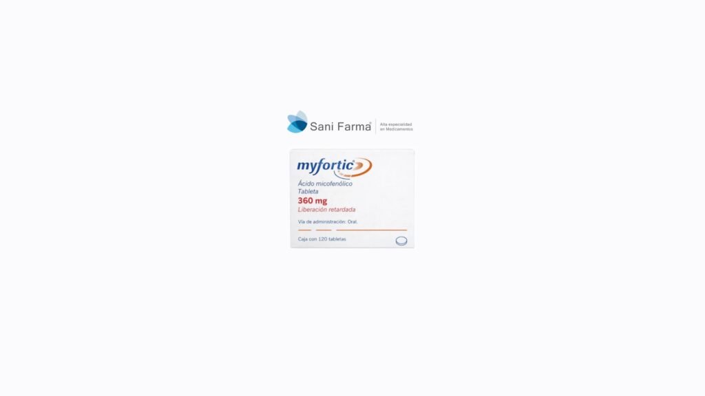 Myfortic 360 mg c/120 Tabletas - Ácido micofenólico