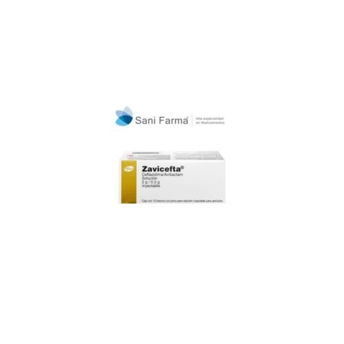 Zavicefta solucion inyectable con 10 frascos - Ceftazidima 2 g, Avibactam 0.5 g