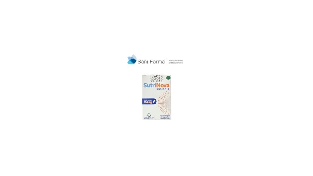 Sutrinova 12.5 mg con 28 capsulas - Sunitinib
