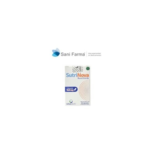 Sutrinova 12.5 mg con 28 capsulas - Sunitinib